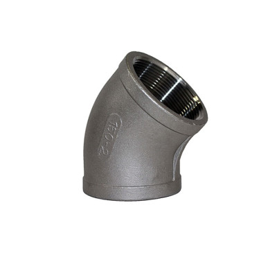 Semicodo hierro negro roscado